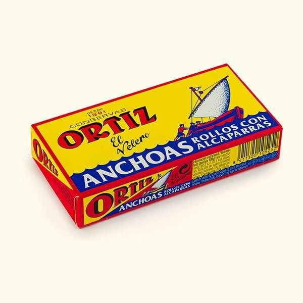 Anchoas con Alcaparras Octavillo El Velero 48g
