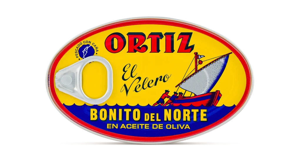 bonito del norte lata oval - encabezado