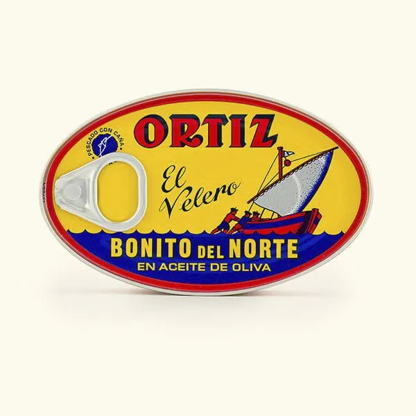 bonito del norte en aceite de oliva lata oval