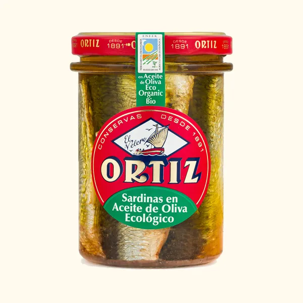 Sardinas aceite de oliva ecológico Tarro 190g