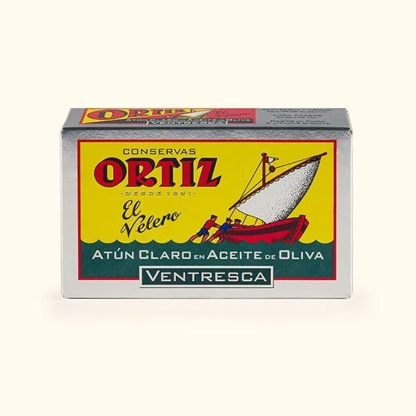 can of Ortiz Tuna Ventresca in olive oil
