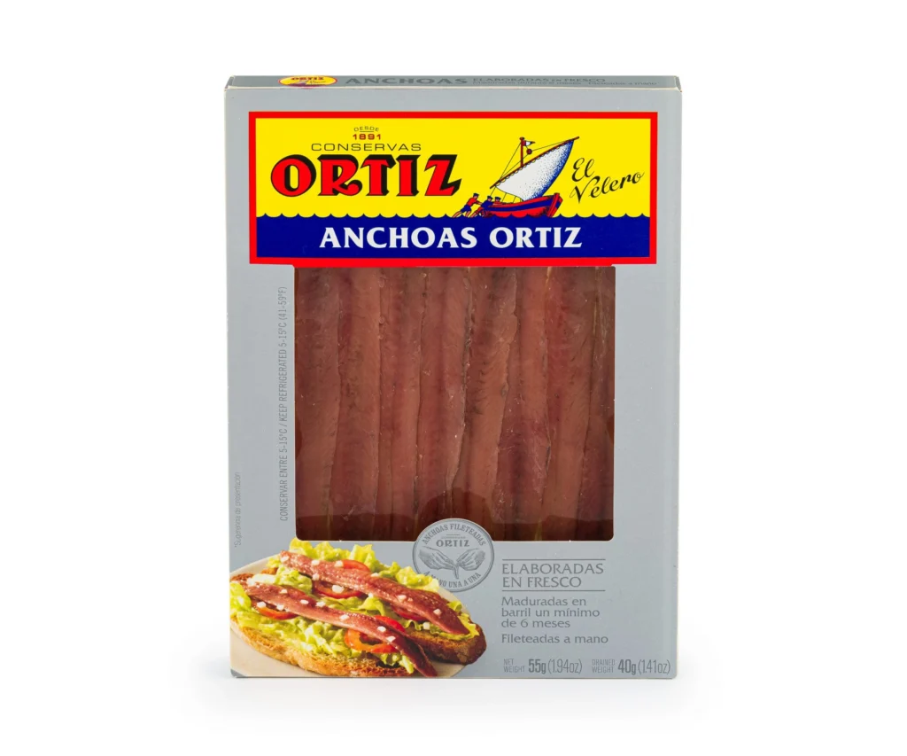 Anchoas en aceite de oliva Barqueta 55g