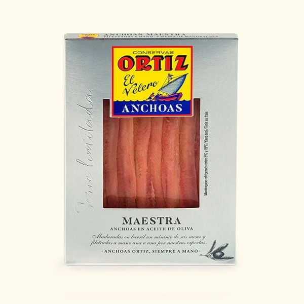 Anchoas en aceite de oliva Barqueta maestra 67g