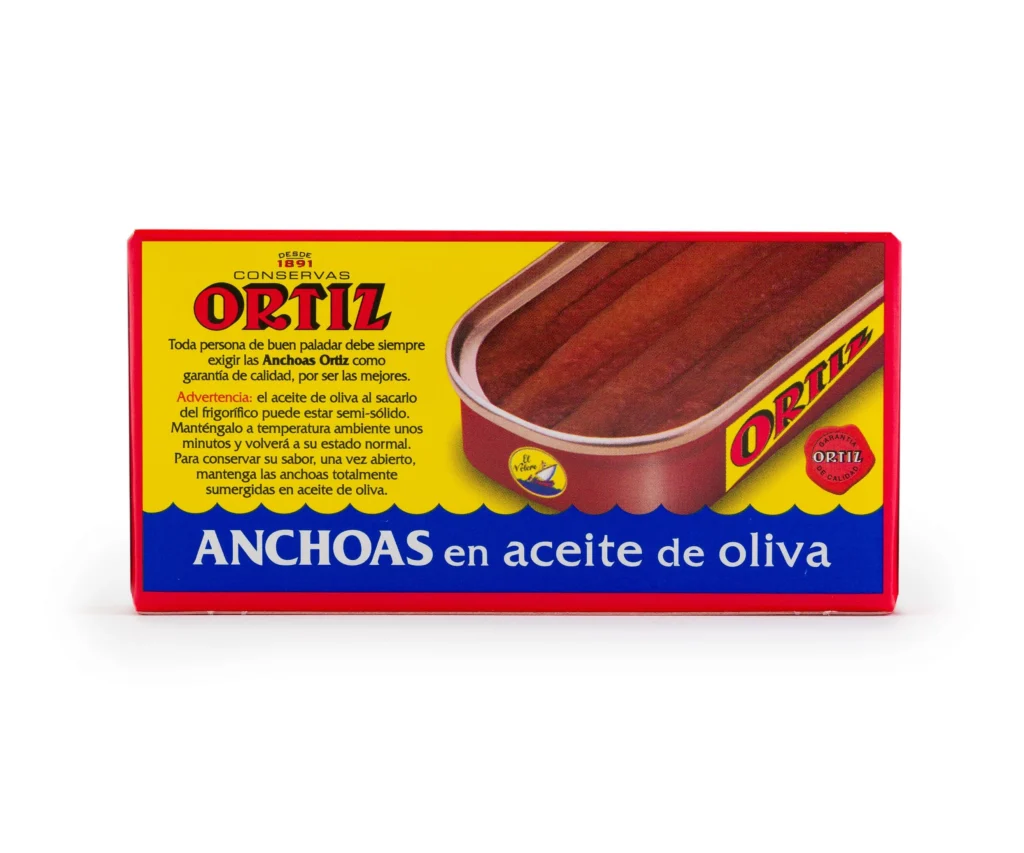 Anchoas en aceite de oliva Lata octavillo 47,5g neto
