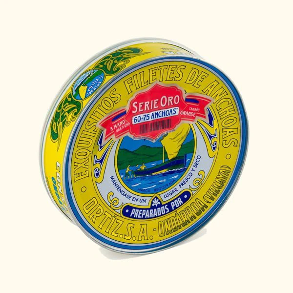 Anchoas aceite de oliva Serie Oro 60-70 Lata 450g