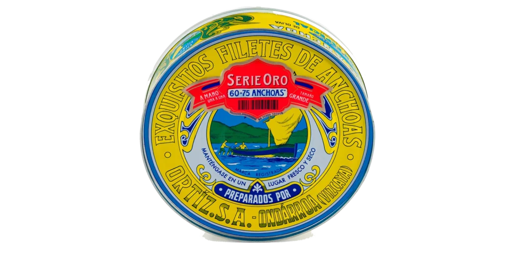 Anchoas aceite de oliva Serie Oro 60-70 Lata 450g
