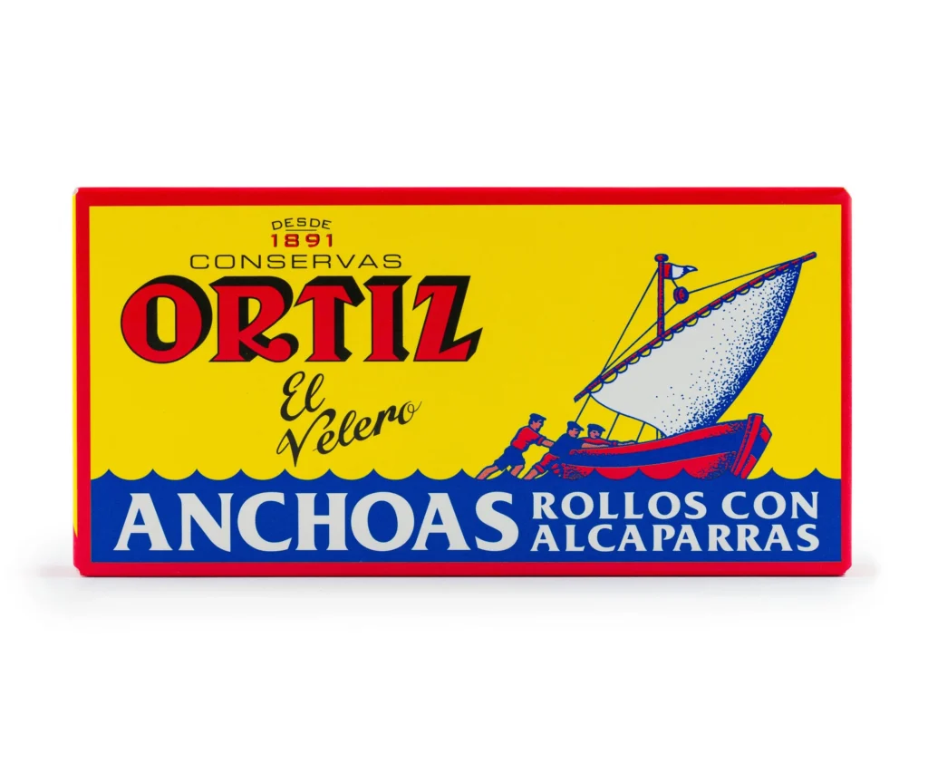 Anchoas con Alcaparras Octavillo El Velero 48g