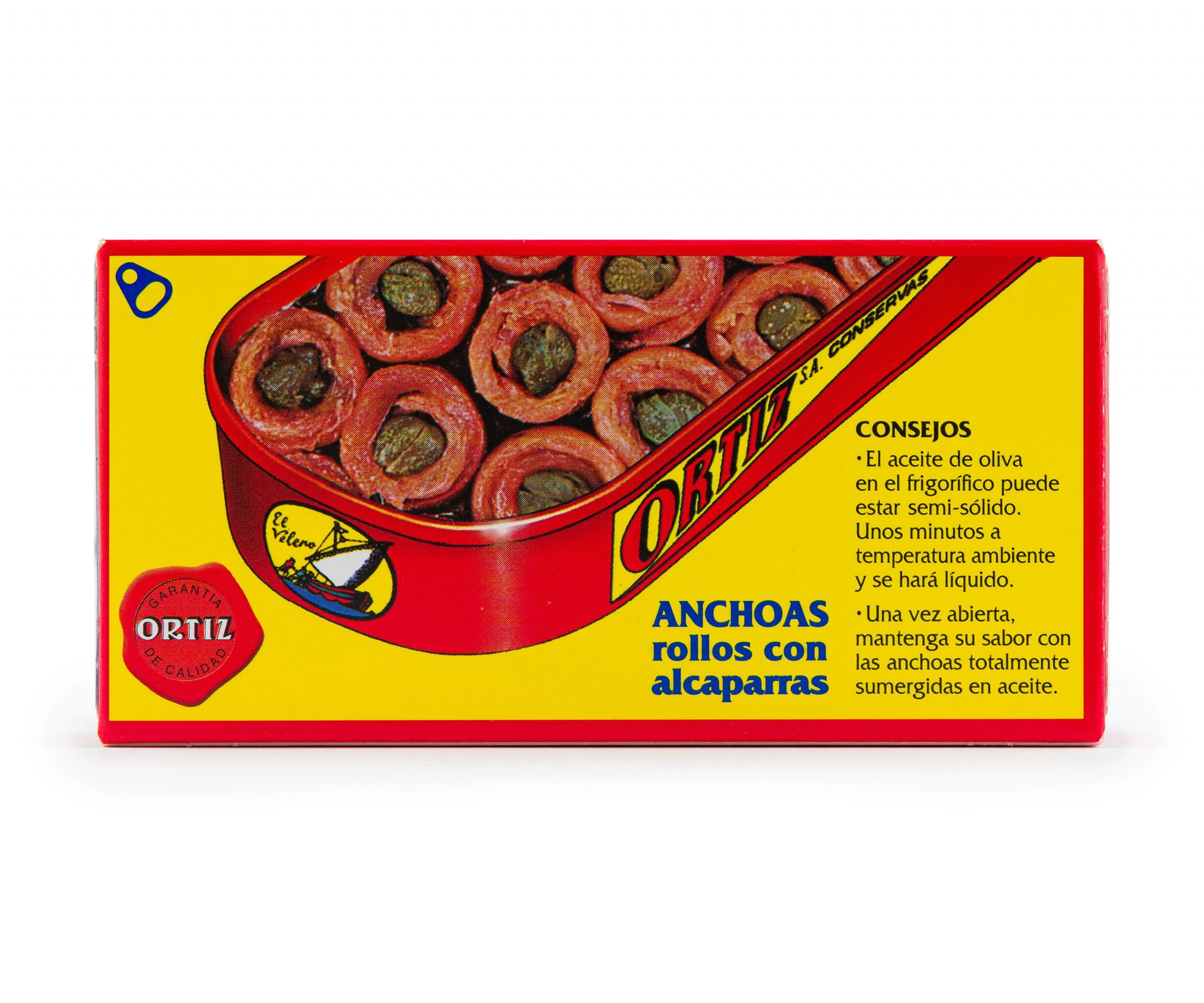 Anchoas con Alcaparras Octavillo El Velero 48g