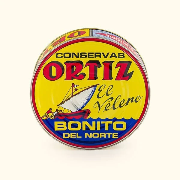 Bonito del norte en aceite de oliva lata pandereta 1825g