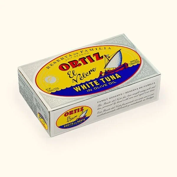 Bonito del norte en aceite de oliva lata oval reserva de familia