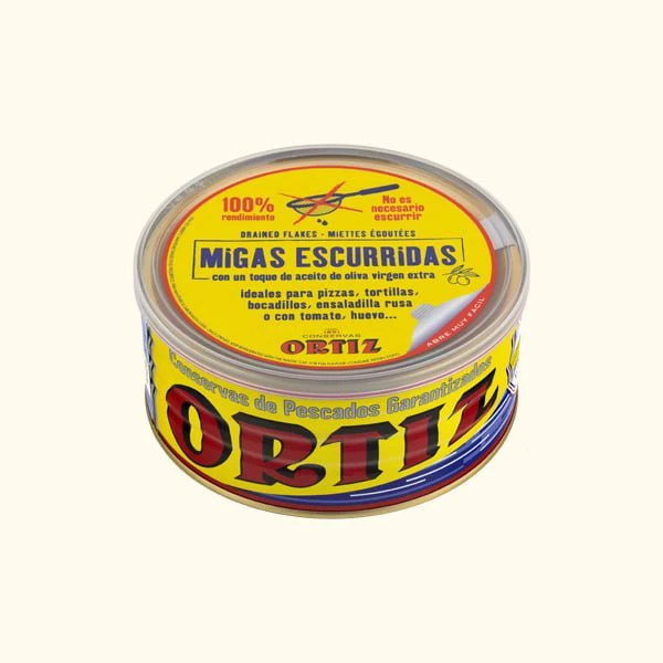 Bonito del norte en aeite ecológico / Migas escurridas de Bonito del Norte