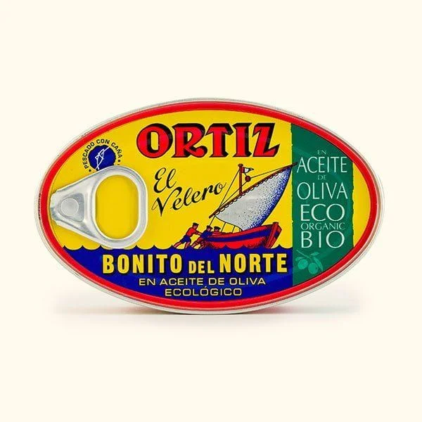 Bonito del norte en aceite ecológico lata aval