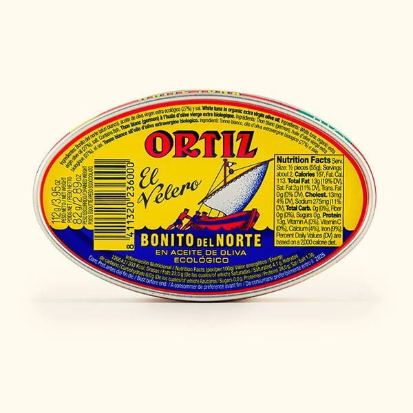 Bonito del Norte en aceite ecológico lata oval