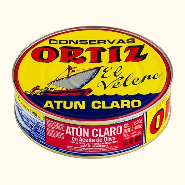 Atún claro en aceite oliva Lata pandereta 1825g