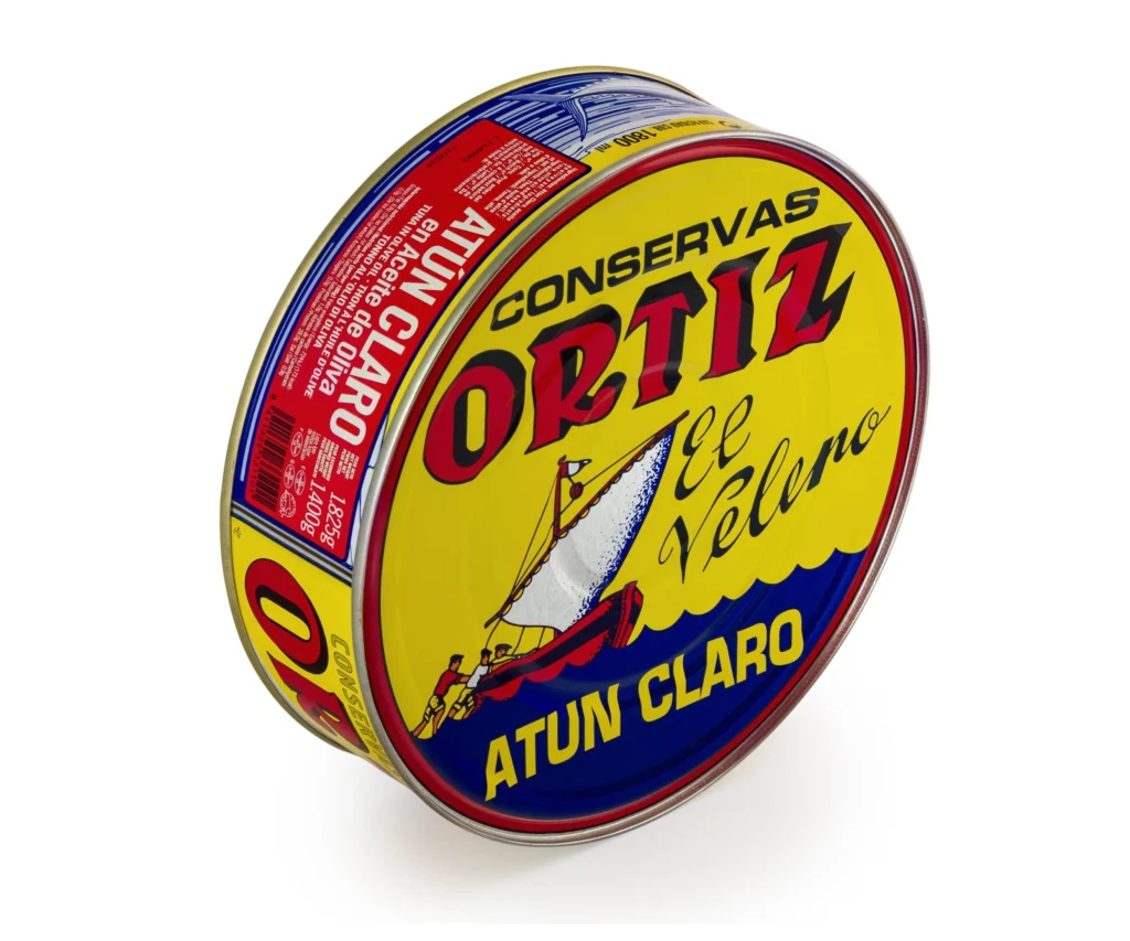 Atún claro en aceite oliva Lata pandereta 1825g