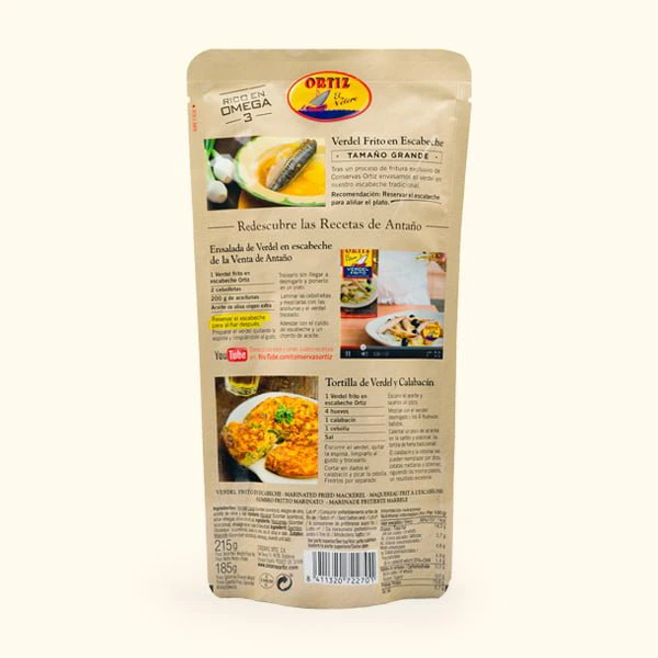 Verdel frito en escabeche Tamaño mediano 190g