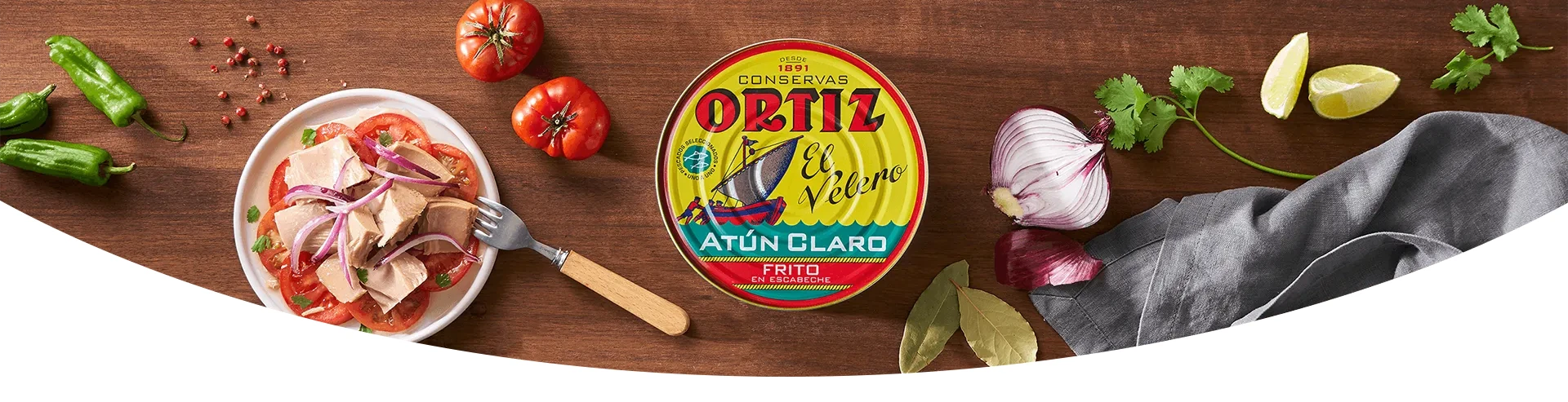 header atún claro frito en escabeche