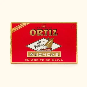 Anchoas en aceite de oliva estuche lata oval 112g