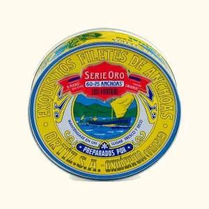 Anchoas aceite de oliva Serie Oro 60-70 Lata 450g