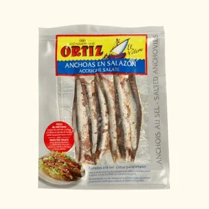 Anchoas en salazón Tamaño grande Bolsa 80g